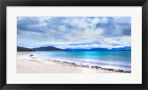 Framed Taransay Teal Print