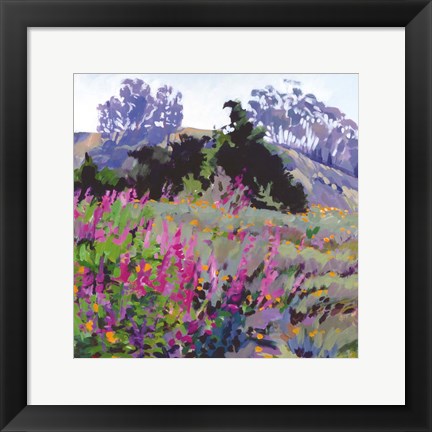Framed Spring Haze, Eucalyptus on the Ridge Print