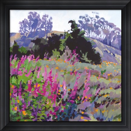 Framed Spring Haze, Eucalyptus on the Ridge Print