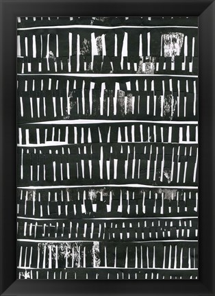 Framed Black Collage Print