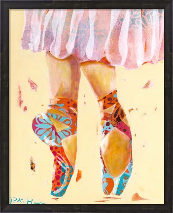 Framed Ballet Slippers Print