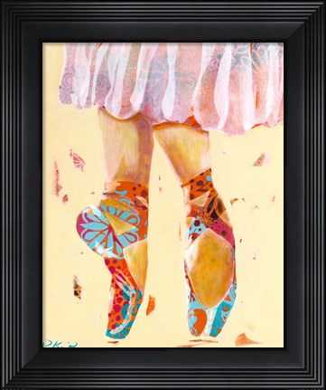Framed Ballet Slippers Print