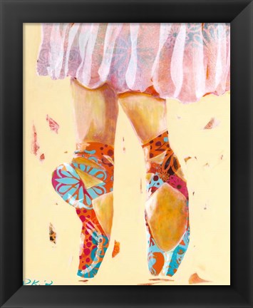 Framed Ballet Slippers Print