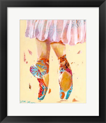 Framed Ballet Slippers Print