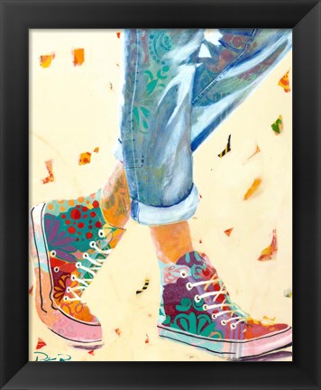 Framed High Tops Print