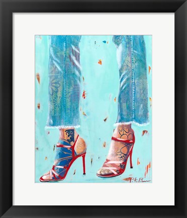 Framed Red Heels Print