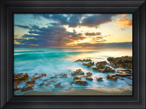 Framed Ocean Sunrise Print