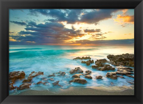 Framed Ocean Sunrise Print