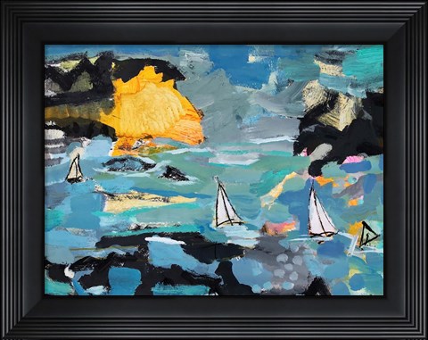 Framed Rough Sea Print