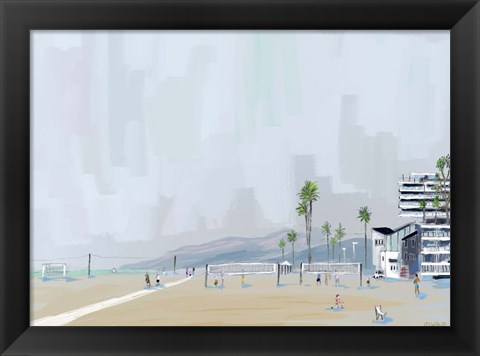 Framed Annenberg Beach House Print