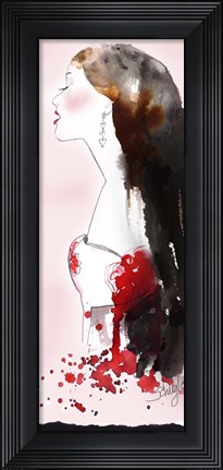 Framed Heart Girl Print