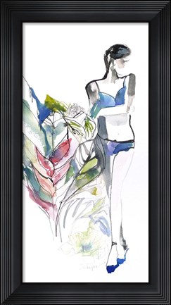 Framed Lingerie Lady Print