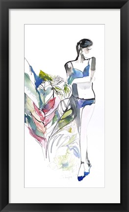 Framed Lingerie Lady Print