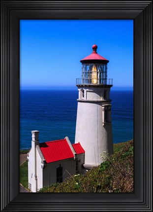 Framed Heceta Head Lighthouse Print