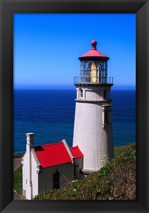 Framed Heceta Head Lighthouse Print