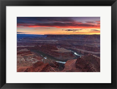 Framed Sunset at Dead Horse Print