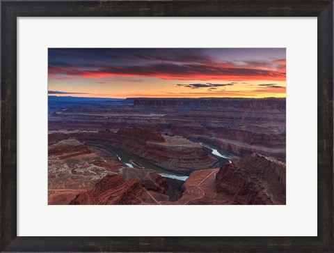 Framed Sunset at Dead Horse Print