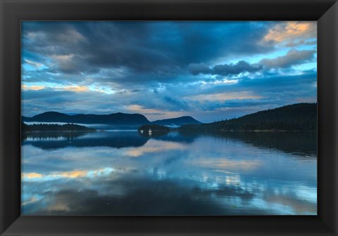 Framed Waiatt Bay Evening Print