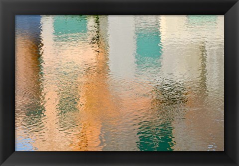 Framed Reflection on the Iowa River No. 2 Print