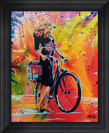 Framed Cycle Soaring Print
