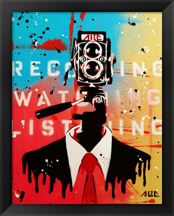 Framed NSA Camera Man Print