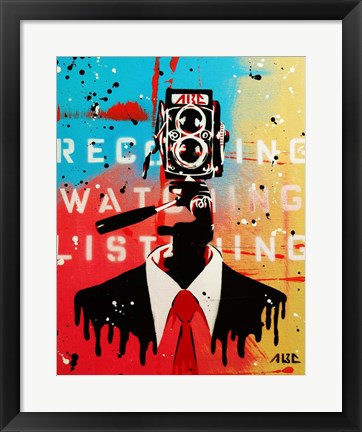 Framed NSA Camera Man Print