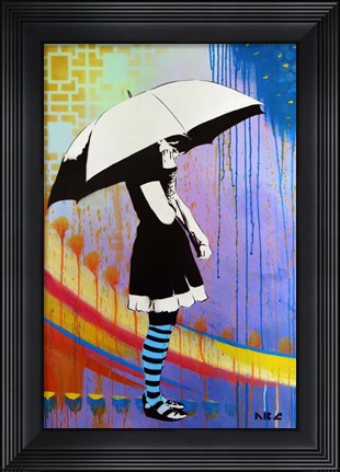 Framed Waiting for the Rain Print