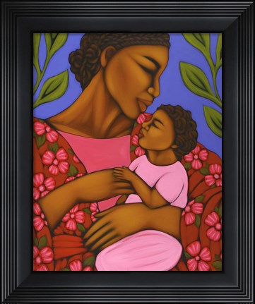 Framed African Mother and Baby Print