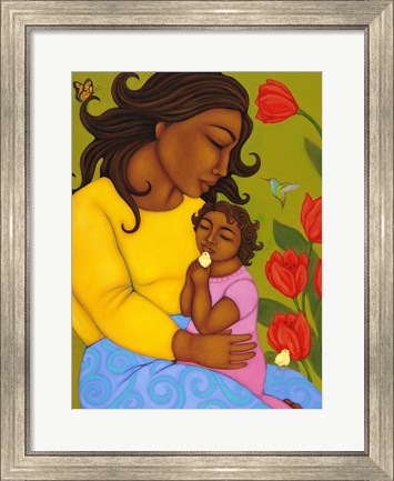 Framed Mother and Child Print