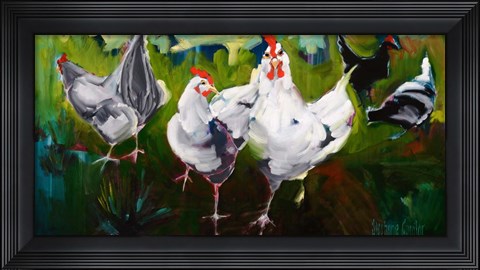 Framed What the Cluck Print