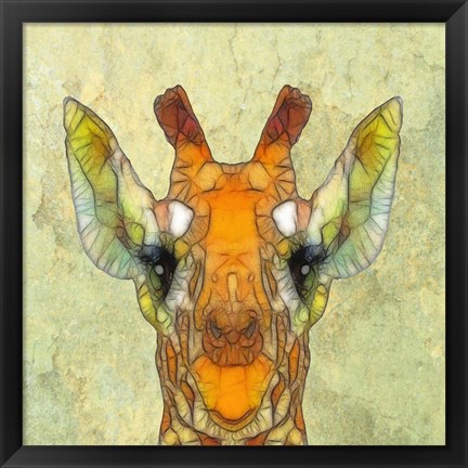 Framed Abstract Giraffe Calf Print