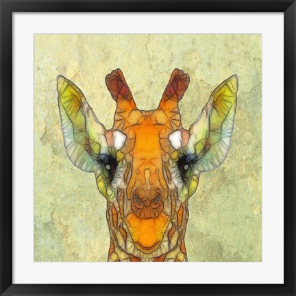 Framed Abstract Giraffe Calf Print