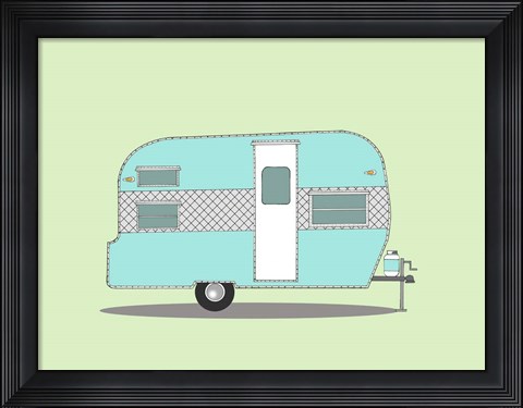 Framed Frolic Camper Print