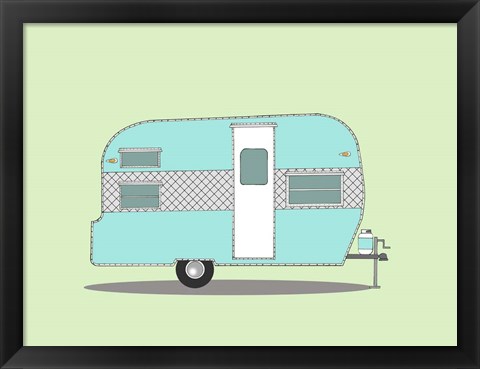 Framed Frolic Camper Print