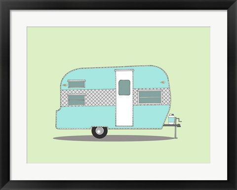 Framed Frolic Camper Print