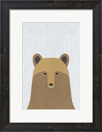 Framed Grizzly Bear Print