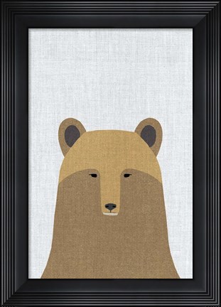 Framed Grizzly Bear Print