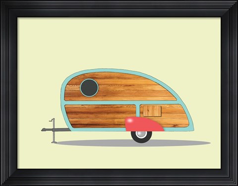 Framed Teardrop Camper Print