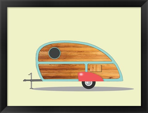 Framed Teardrop Camper Print