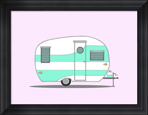 Framed Vintage Shasta Print