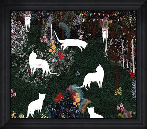 Framed Cat Heaven Print