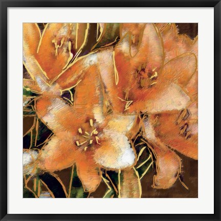 Framed Apricot Dream I Print