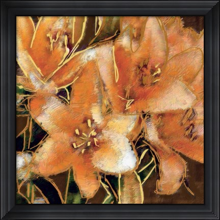 Framed Apricot Dream I Print