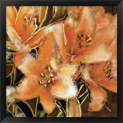 Framed Apricot Dream I Print