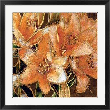 Framed Apricot Dream I Print