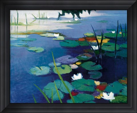 Framed Water Lilies Print