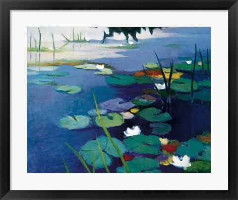 Framed Water Lilies Print