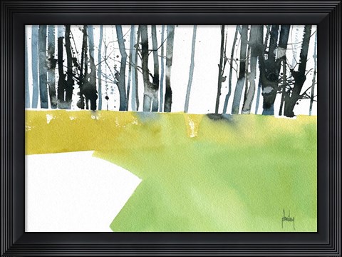 Framed Barcode Wood Print