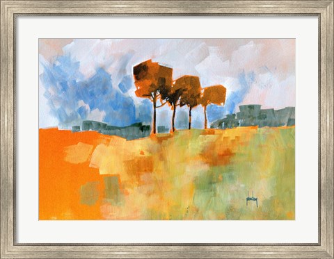 Framed Four Trees Print