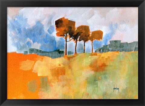 Framed Four Trees Print